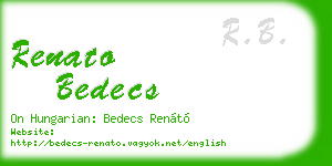 renato bedecs business card