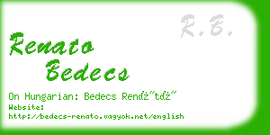 renato bedecs business card